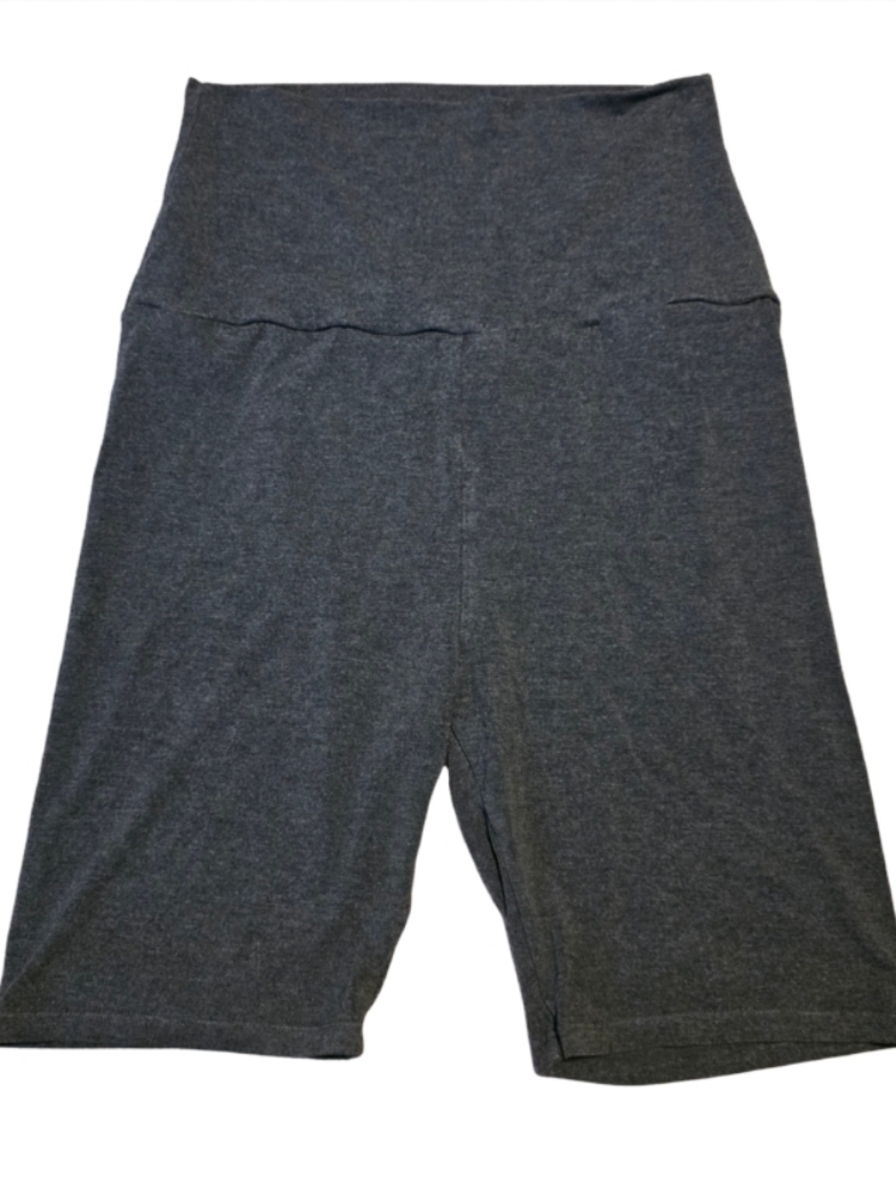 Quince Charcoal Gray Women's High-Waist Bike Shorts